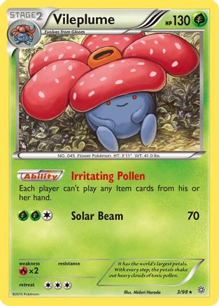 Vileplume 003 XY Ancient Origins - Rare