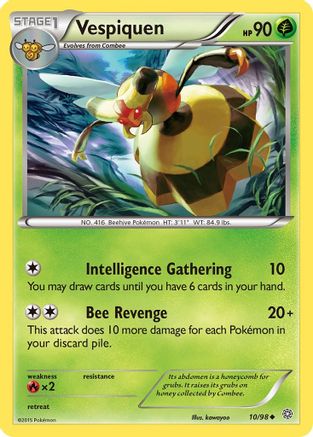 Vespiquen (10) 010 XY Ancient Origins - Uncommon