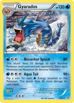 Gyarados (20) 020 XY Ancient Origins - Rare