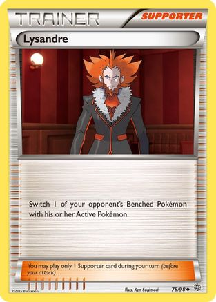 Lysandre 078 - Reverse Holofoil XY Ancient Origins - Uncommon