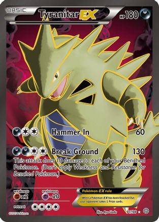 Tyranitar EX (91 Full Art) - Holofoil XY Ancient Origins - Ultra Rare