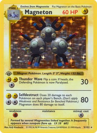 Magneton/102 - 1st Edition Holofoil Base Set Shadowless - Holo Rare