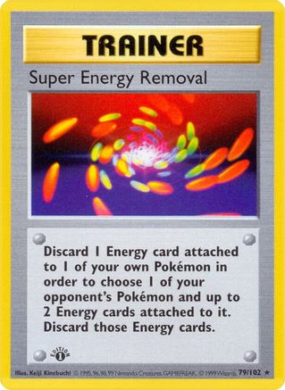Super Energy Removal 079/102 - 1st Edition Base Set Shadowless - Rare