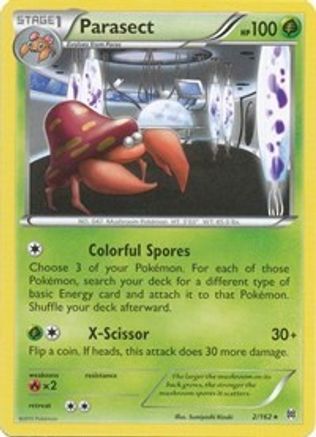 Parasect 002 - Reverse Holofoil XY BREAKthrough - Rare