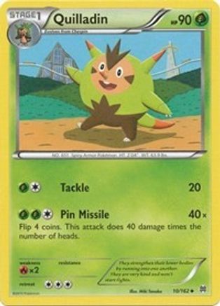 Quilladin 010 - Reverse Holofoil XY BREAKthrough - Uncommon