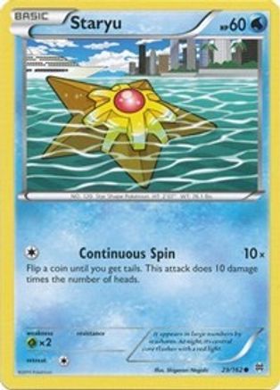 Staryu 029 - Reverse Holofoil XY BREAKthrough - Common