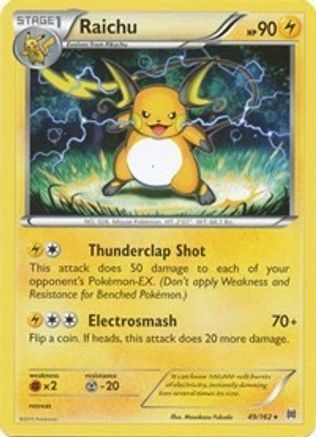Raichu 049 - Reverse Holofoil XY BREAKthrough - Rare