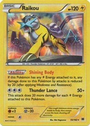 Raikou 055 - Holofoil XY BREAKthrough - Holo Rare