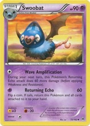 Swoobat 072 - Reverse Holofoil XY BREAKthrough - Uncommon
