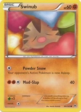 Swinub 080 - Reverse Holofoil XY BREAKthrough - Common
