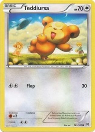 Teddiursa 121 - Reverse Holofoil XY BREAKthrough - Common