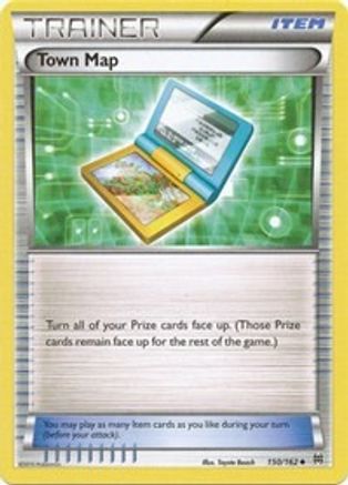 Town Map 150 XY BREAKthrough - Uncommon