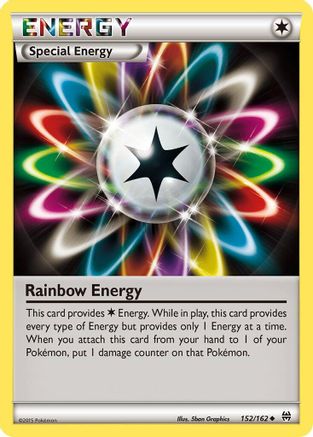 Rainbow Energy 152 - Reverse Holofoil XY BREAKthrough - Uncommon