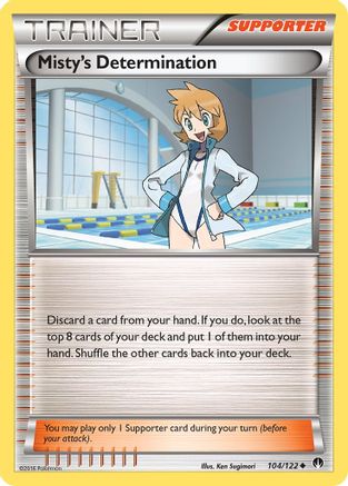 Misty's Determination 104 - Reverse Holofoil XY BREAKpoint - Uncommon
