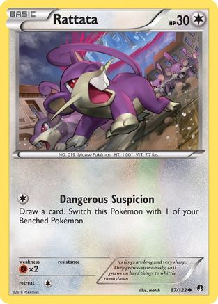 Rattata 087 XY BREAKpoint - Common