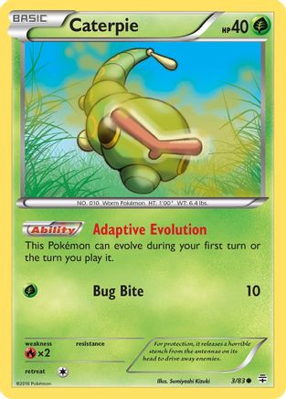 Caterpie 003 - Reverse Holofoil Generations - Common