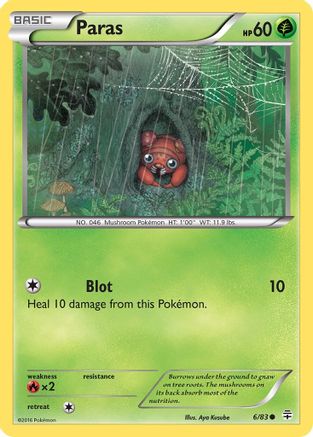 Paras 006 - Reverse Holofoil Generations - Common