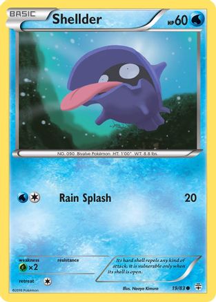 Shellder 019 - Reverse Holofoil Generations - Common
