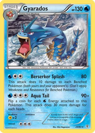 Gyarados 023 - Reverse Holofoil Generations - Rare