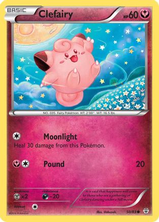 Clefairy 050 - Reverse Holofoil Generations - Common