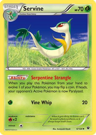 Servine 006 XY Fates Collide - Uncommon