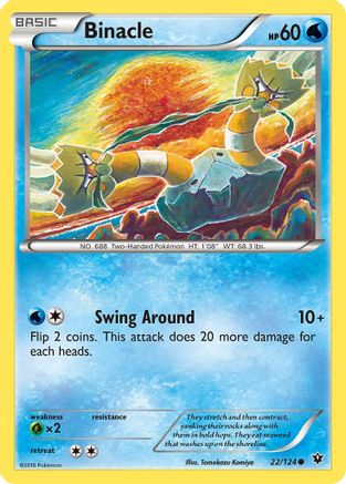 Binacle 022 - Reverse Holofoil XY Fates Collide - Common