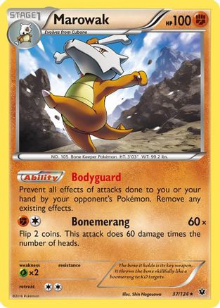 Marowak 037 XY Fates Collide - Rare