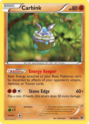 Carbink (49) 049 - Reverse Holofoil XY Fates Collide - Rare