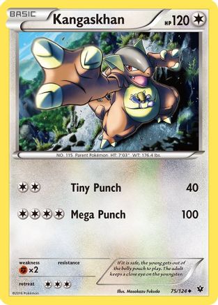 Kangaskhan 075 - Reverse Holofoil XY Fates Collide - Uncommon