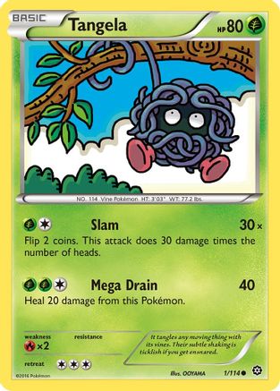 Tangela 001 XY Steam Siege - Common