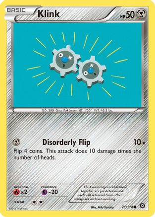 Klink 071 - Reverse Holofoil XY Steam Siege - Common