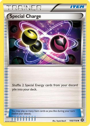 Special Charge 105 - Reverse Holofoil XY Steam Siege - Uncommon