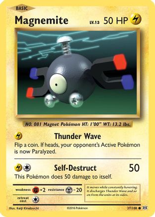 Magnemite 037 - Reverse Holofoil XY Evolutions - Common
