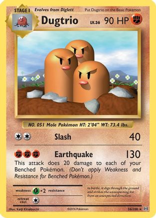 Dugtrio 056 XY Evolutions - Rare