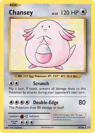 Chansey 070 - Reverse Holofoil XY Evolutions - Holo Rare