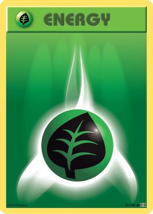 Grass Energy 091 - Reverse Holofoil XY Evolutions - Common