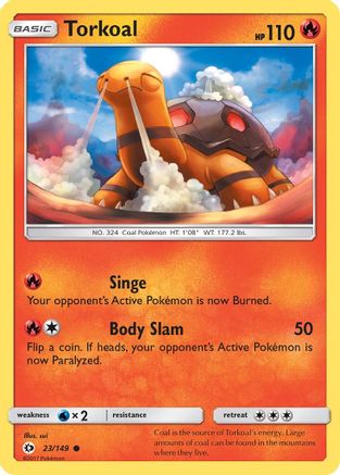 Torkoal 023 SM Base Set - Common
