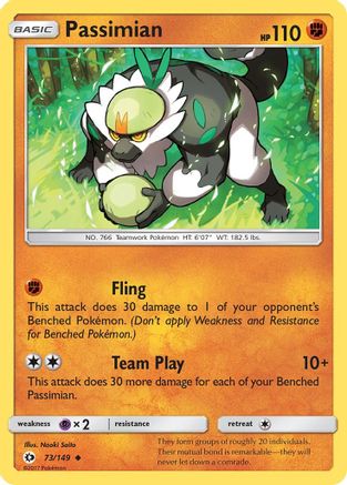 Passimian 073 - Reverse Holofoil SM Base Set - Uncommon