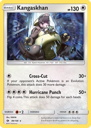 Kangaskhan 099 - Holofoil SM Base Set - Holo Rare