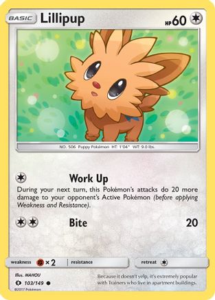 Lillipup 103 SM Base Set - Common
