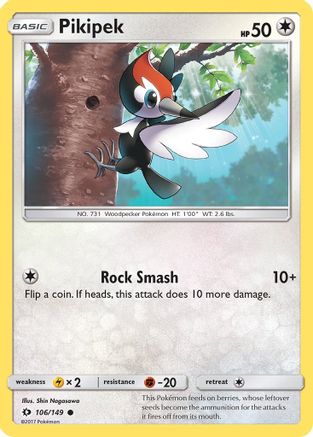 Pikipek 106 SM Base Set - Common