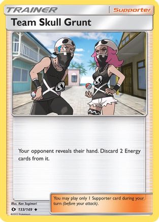 Team Skull Grunt 133 - Reverse Holofoil SM Base Set - Uncommon