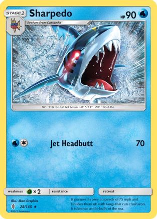Sharpedo 028 SM Guardians Rising - Rare