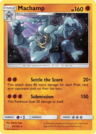 Machamp 065 - Holofoil SM Guardians Rising - Holo Rare