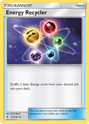 Energy Recycler 123 - Reverse Holofoil SM Guardians Rising - Uncommon