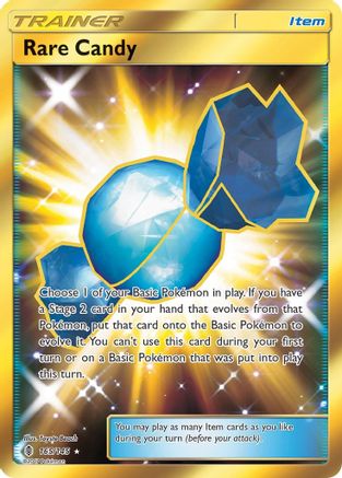 Rare Candy (Secret) 165 - Holofoil SM Guardians Rising - Secret Rare