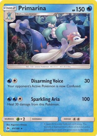 Primarina 041/149 - Holofoil Deck Exclusives - Holo Rare