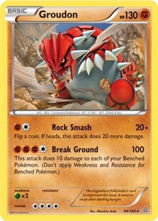 Groudon 084/160 - Holofoil Deck Exclusives - Holo Rare