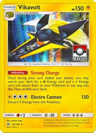 Vikavolt - 52/149 (Pokemon League)/149 - Holofoil League & Championship Cards - Promo