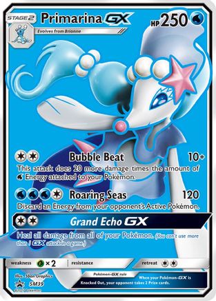 Primarina GX SM39 - Holofoil SM Promos - Promo